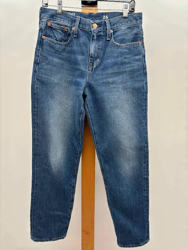 J Crew Women's Size 2 Blue Solid Jeans