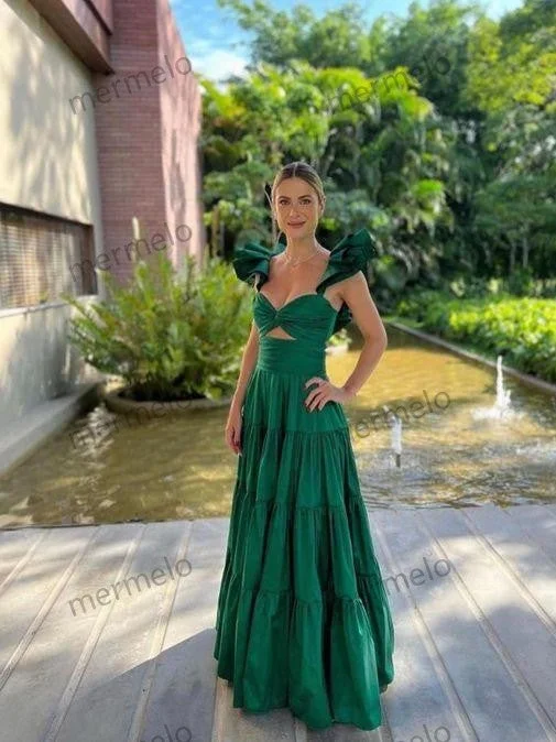 New arrive green prom dress Evening Gown Long Prom Dresses