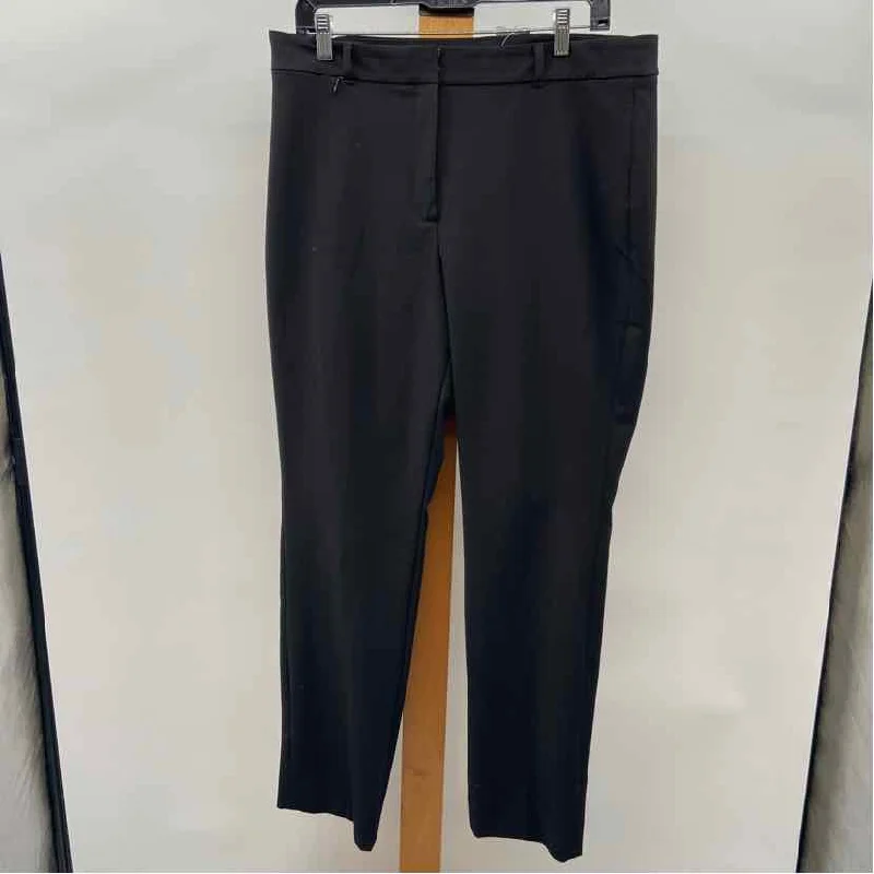 White House Black Market Women's Size 14 Black Solid Pants