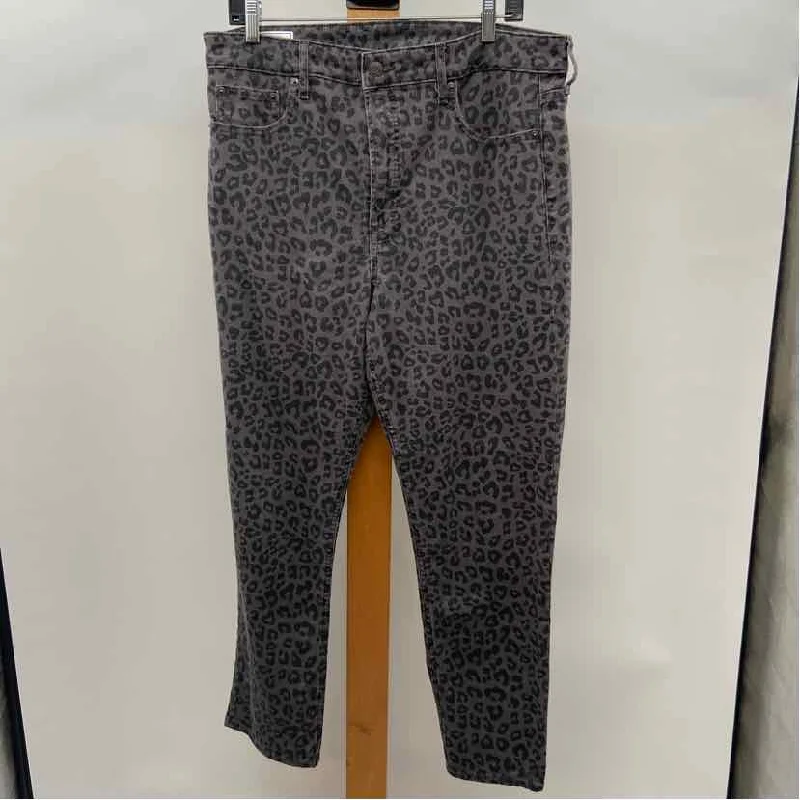 Gap Women's Size 16L Gray Cheetah Pants