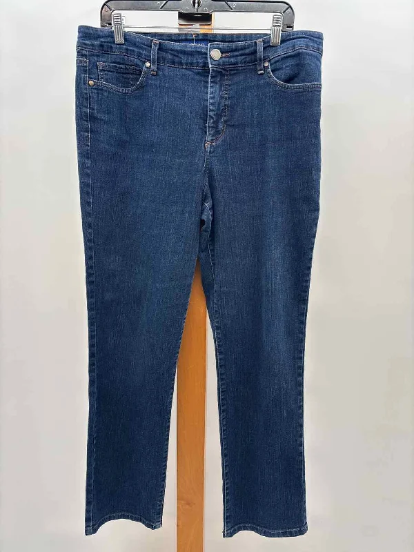 Bandolino Women's Size 14 Blue Solid Jeans