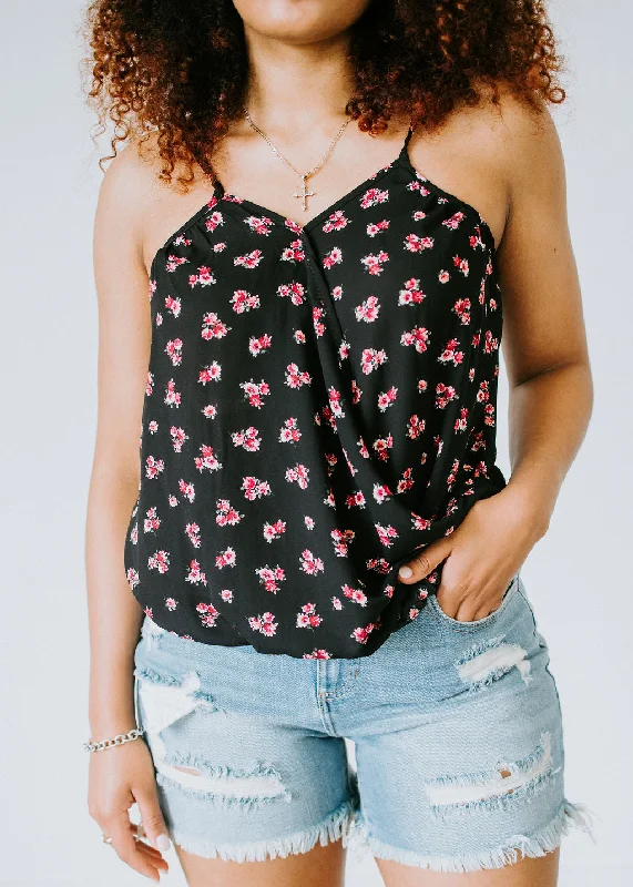 Floral Feelings Surplice Tank