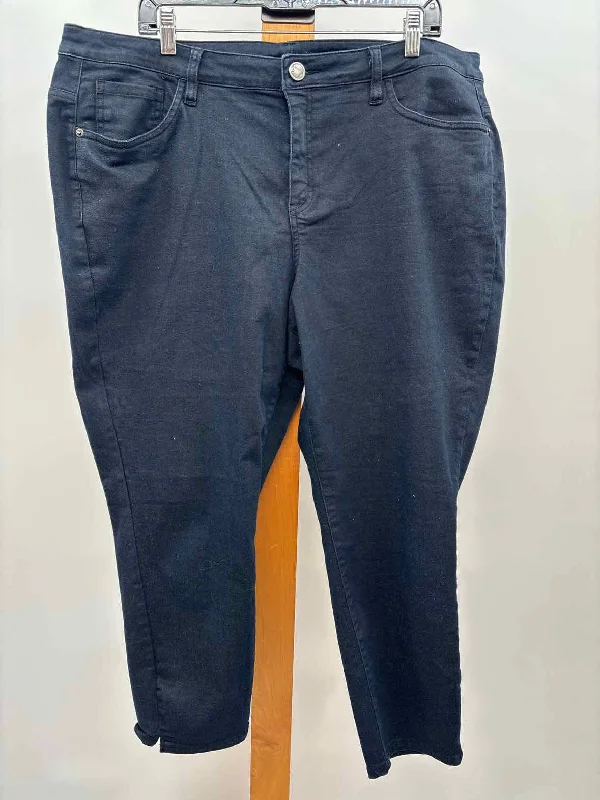 Lane Bryant Women's Size 22 Blue Solid Pants