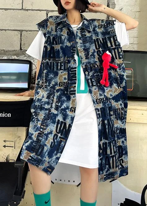 New Women Spring And Spring Fashion Denim Vest