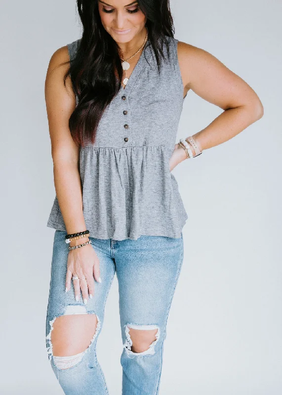 Graylynn Peplum Tank