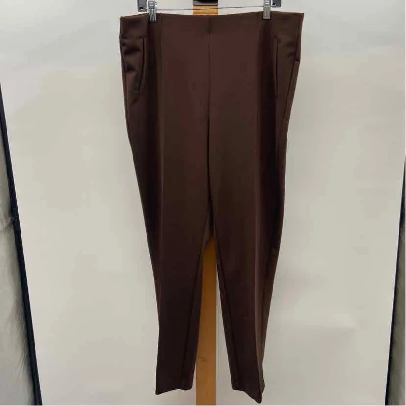 Ruby Rd. Women's Size XL Brown Solid Pants