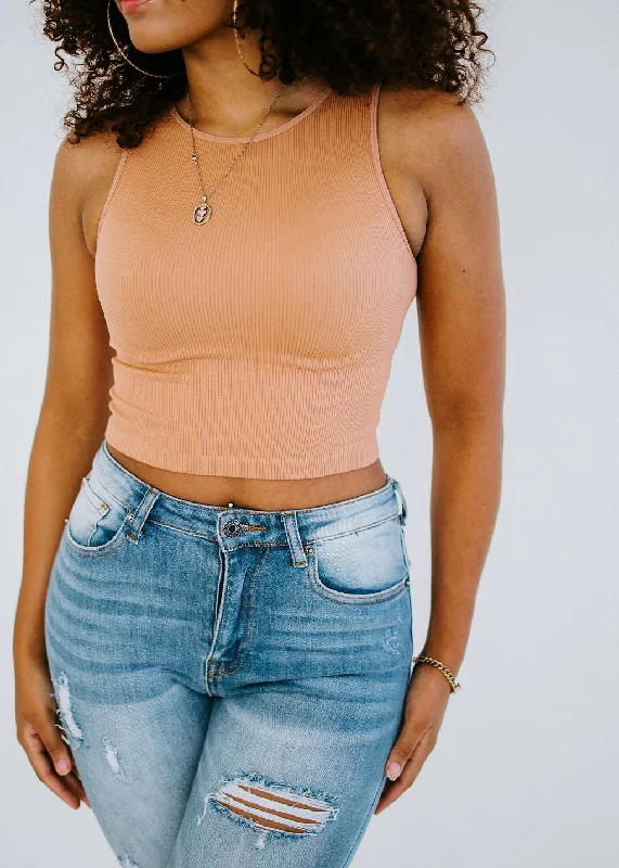 Harlowe Rib Cropped Tank