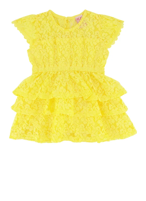 Baby Girls 12-24M Lace Ruffle Tiered Dress