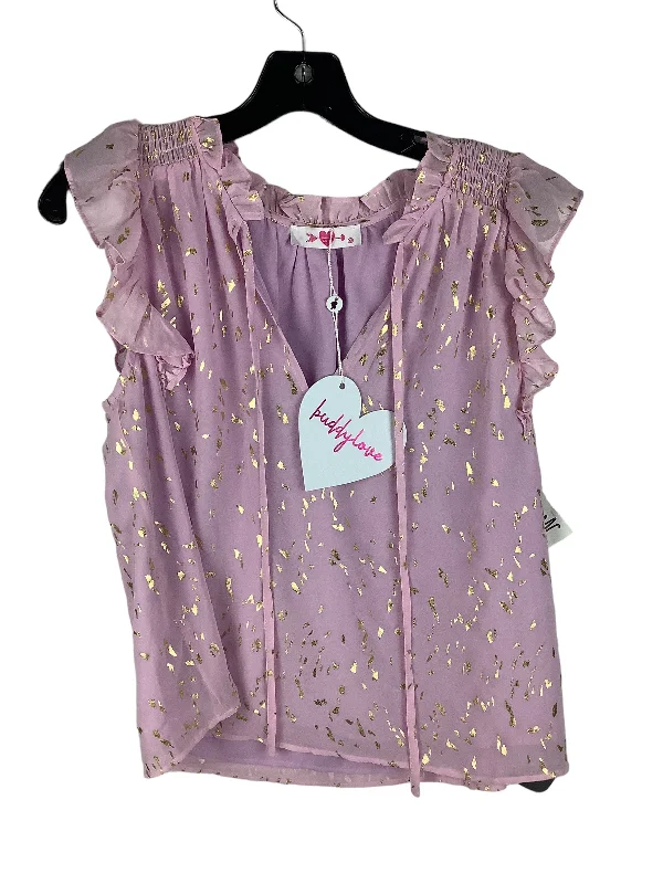 Top Short Sleeve By Buddy Love In Purple, Size: Xs