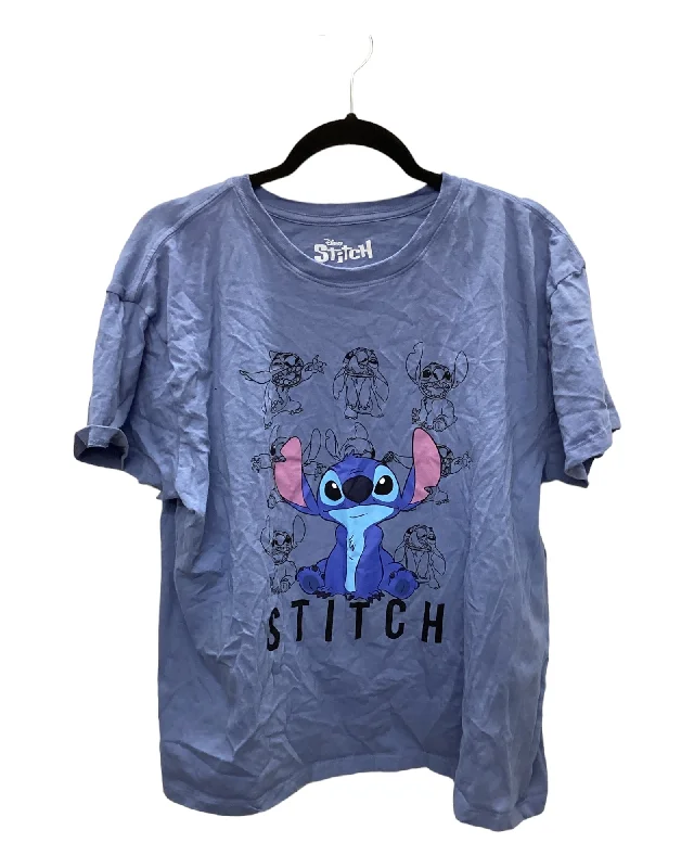 Top Short Sleeve By Disney Store In Blue, Size: 2x