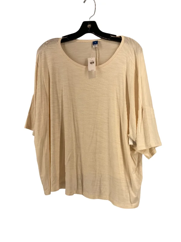 Top Short Sleeve By Old Navy In Ivory, Size: M