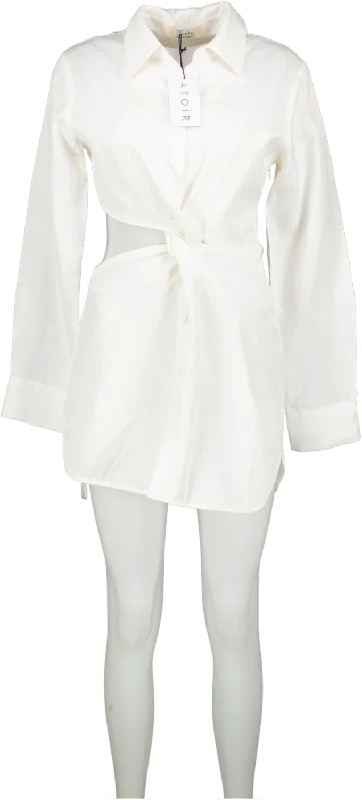 Atoir White The Inclination Shirt Dress UK 8