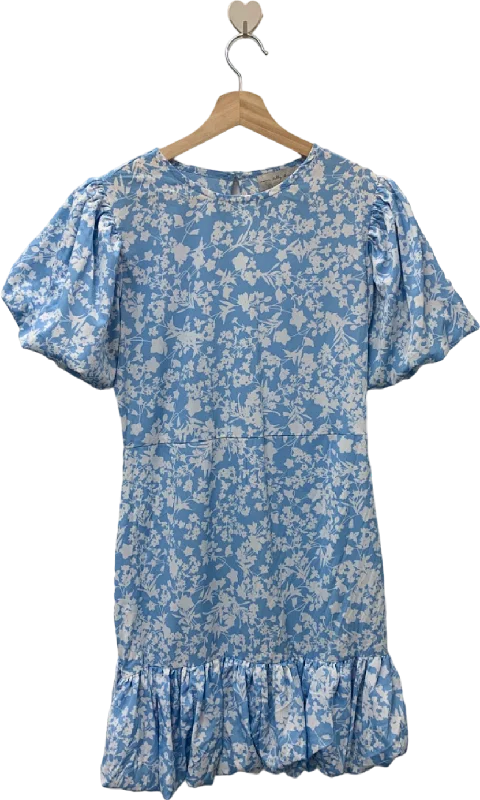 Never Fully Dressed Blue White Floral Dress UK 10