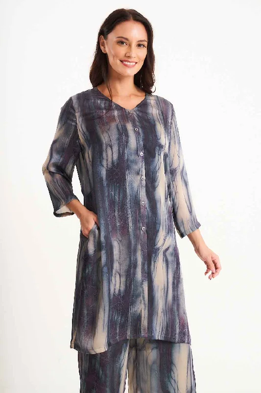 Saloos Silk-Look Shirt Dress