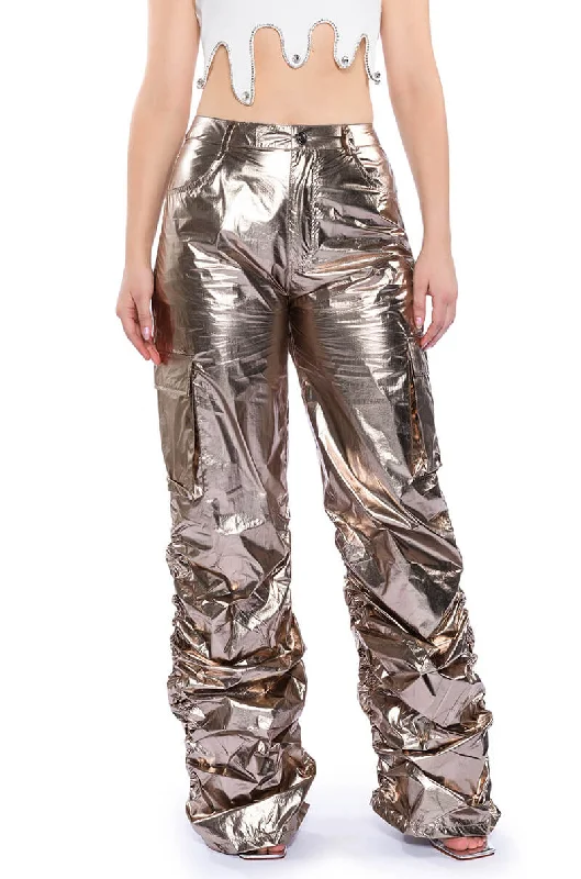 GLIMPSE OF MAGIC RELAXED METALLIC PANT