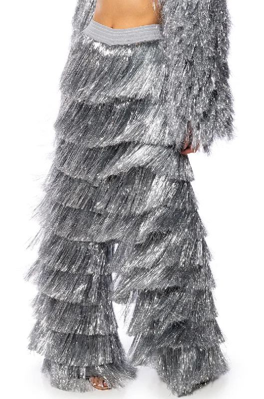 SO FANCY METALLIC FRINGE PANT