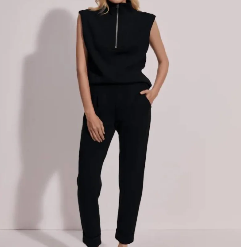 The Rolled Cuff Pant 28.5 In Black