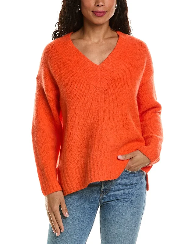 LaBiz Wool & Alpaca-Blend V-Neck Sweater