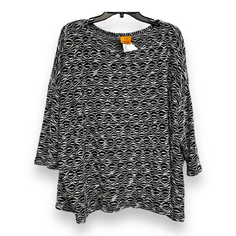 Top Long Sleeve By Clothes Mentor In Black, Size: Xl