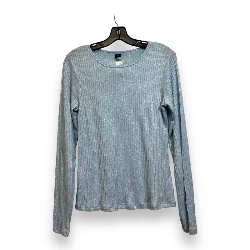 Top Long Sleeve By Old Navy O In Baby Blue, Size: L