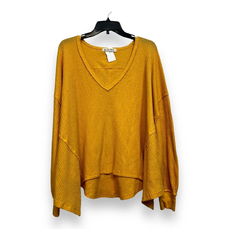 Top Long Sleeve By We The Free In Gold, Size: L