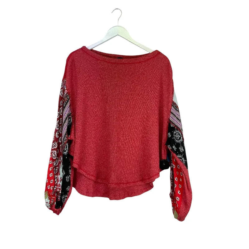 Top Long Sleeve By We The Free In Red, Size: S